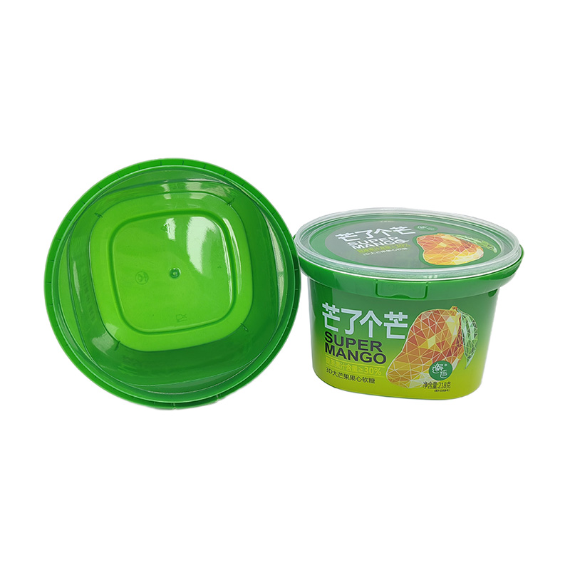 PP IML Plastic Square Ice Cream Bucket