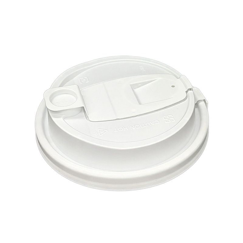 PP Plastik -Flachdeckel für Saftbecher